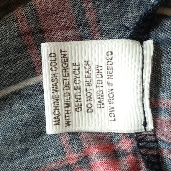 Eden and Olivia Womans Maternity Plaid Top XL - Picture 7 of 12